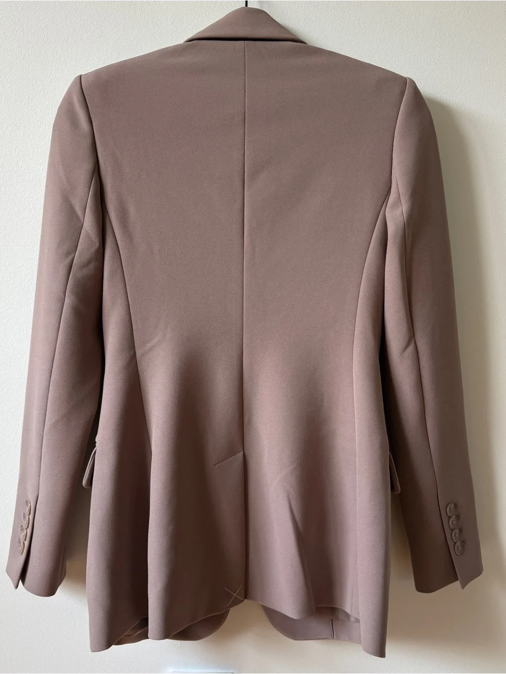 Express Tailored Single-Button Blazer and Pants Suit Set - Dusty Rose/Purple